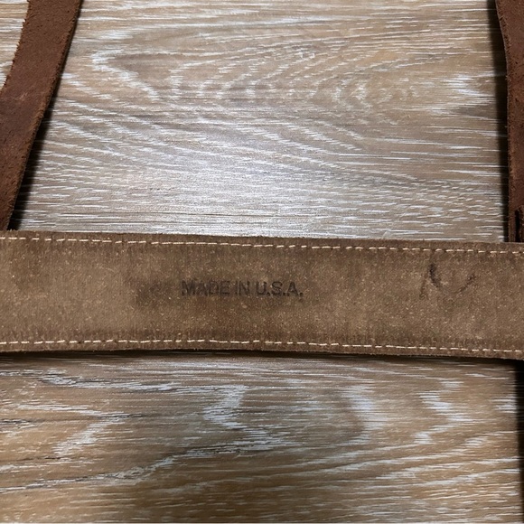 Vtg Pendleton Leather Throw Blanket Carrier | USA Made | Premium Brown Cowhide - Picture 5 of 6